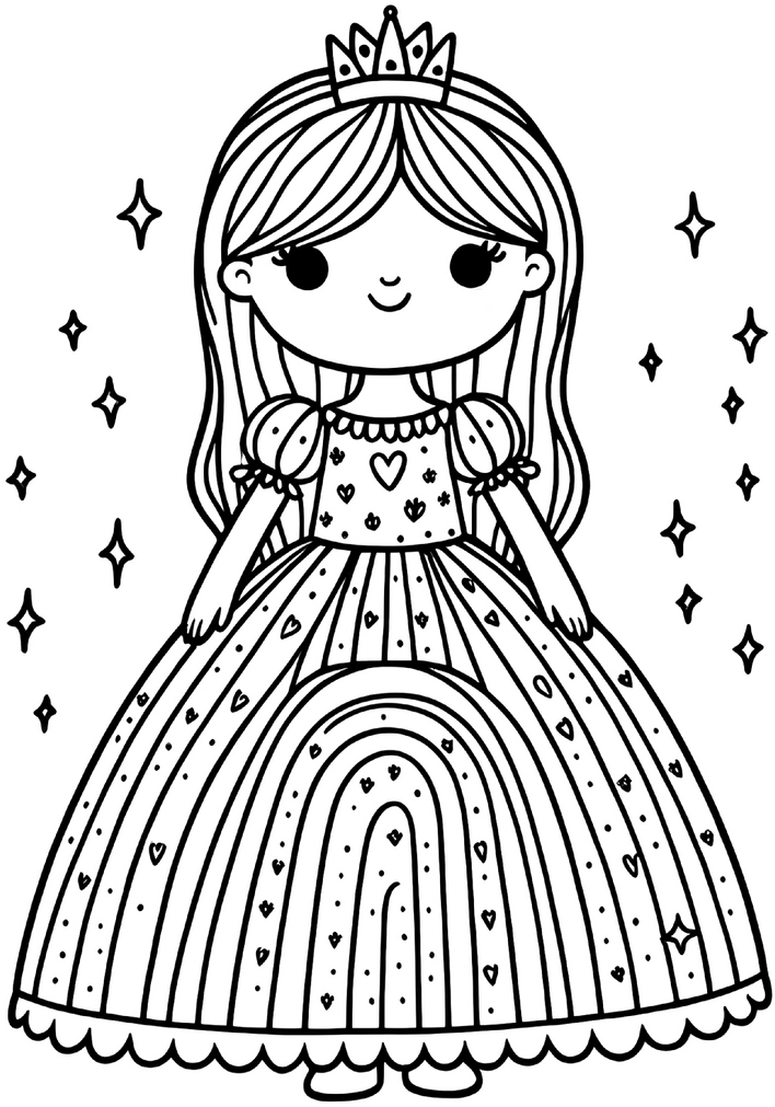 prinzessin-mit-regenbogenkleid-und-krone