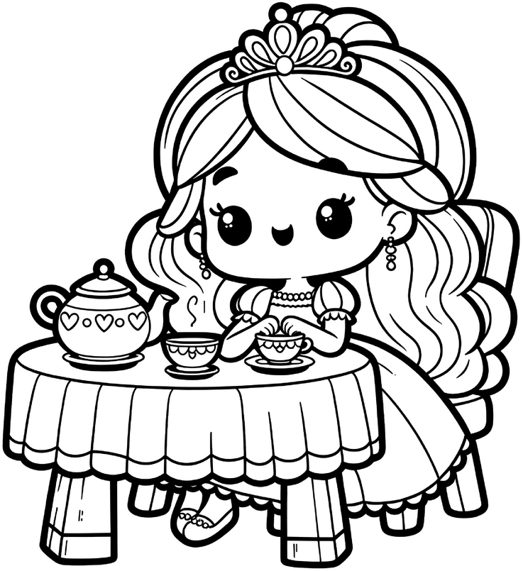 prinzessin-mit-teekanne-teeparty