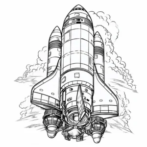rakete-im-weltall-malvorlage