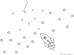 rakete-mit-sternen-und-punkten-ausmalen