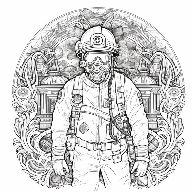raumfahrer-in-architektur-ausmalvorlage