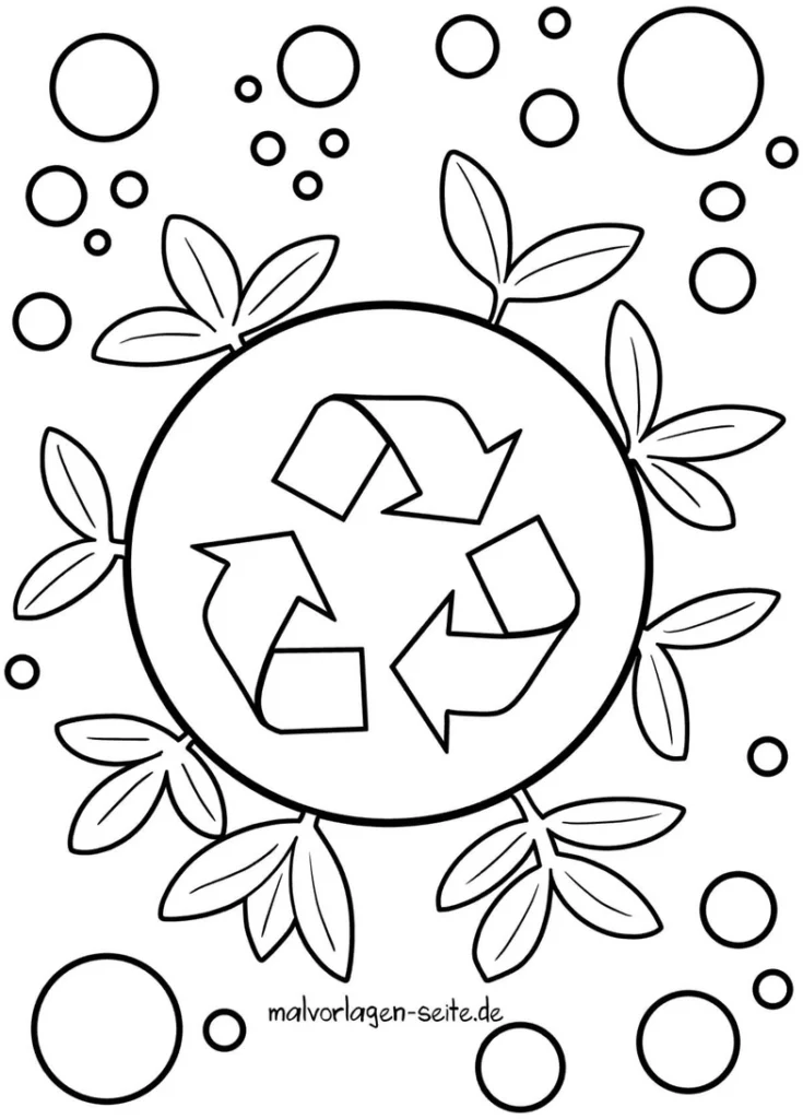 recycling-symbol-blätter-kreise