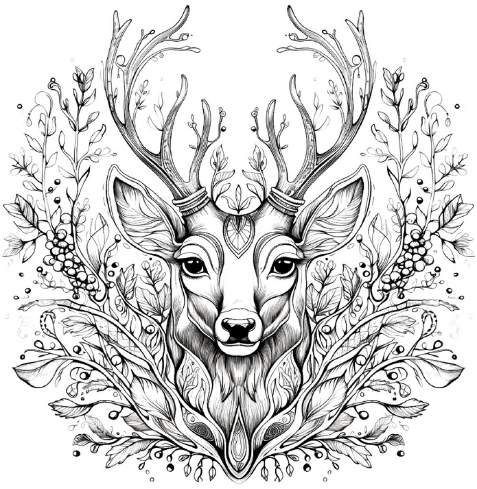 reh-in-natur-mit-pflanzen-und-blaettern