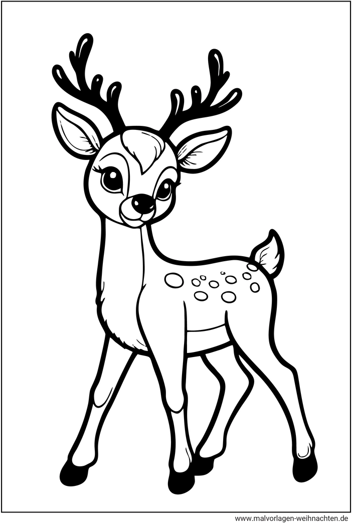 rehbock-malvorlage