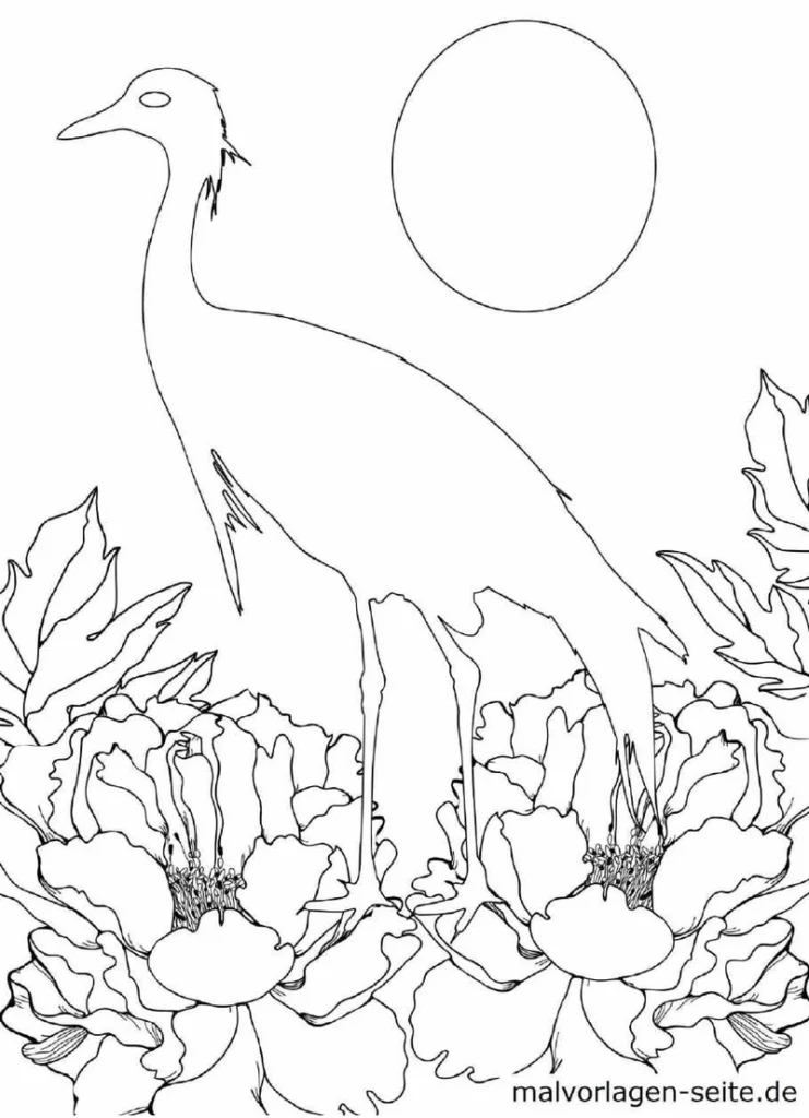 reiher-vor-blumen-und-sonne