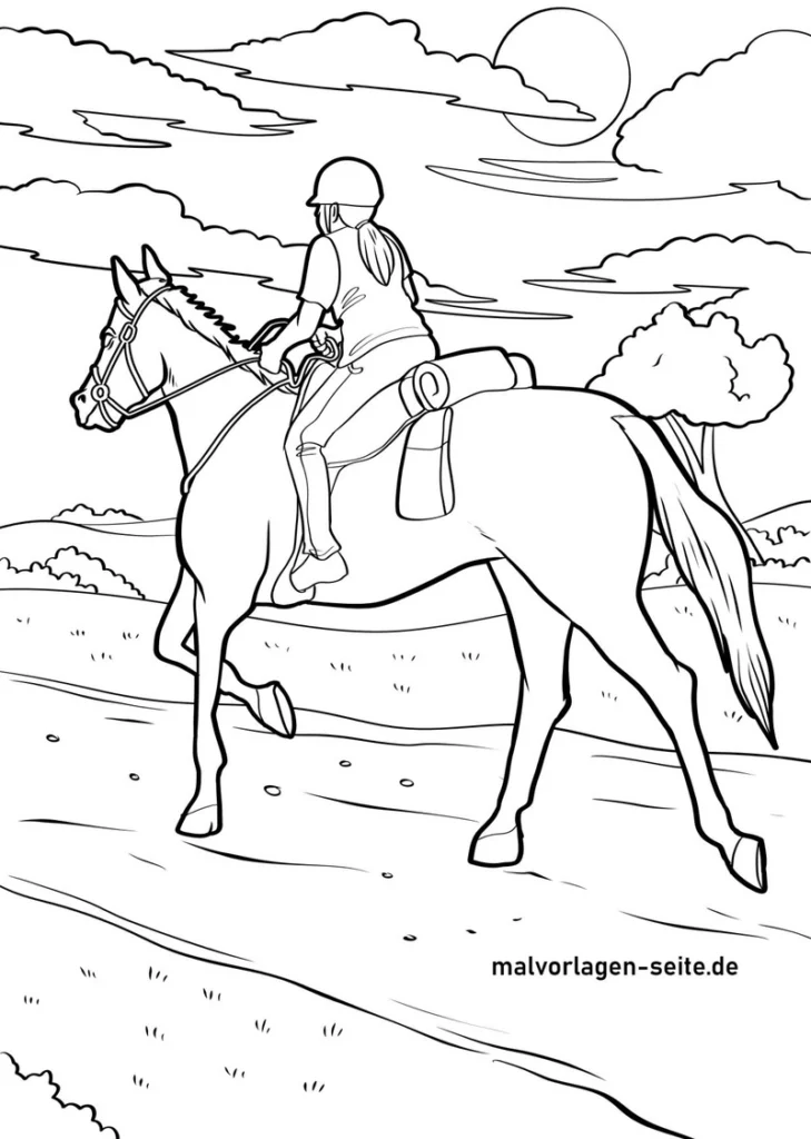 reiten-in-der-natur-malen