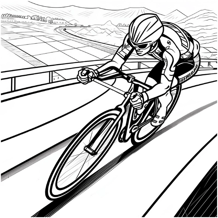 rennradfahrer-ausmalbild