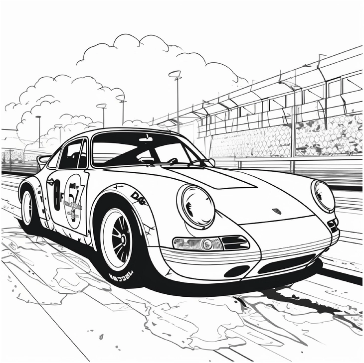 rennwagen-auf-der-rennstrecke-malen