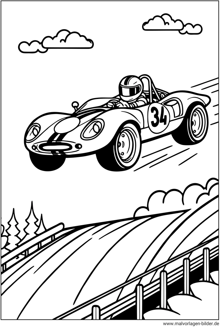 rennwagen-ausmalbild-fuer-kinder