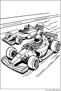 rennwagen-ausmalvorlage-zwei-rennautos