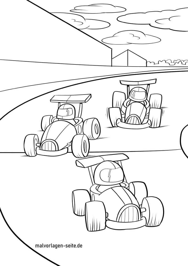 rennwagen-wettkampf-malvorlage