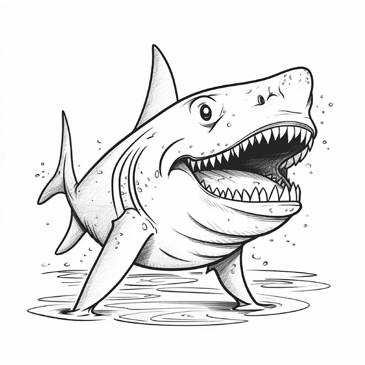 riesiger-hai-ausmalvorlage-fuer-kinder