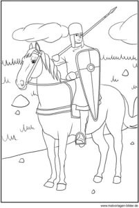 ritter-auf-pferd-malvorlage