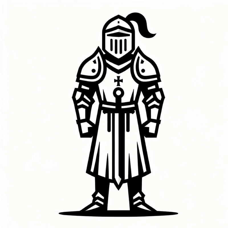 ritter-mit-schwert-ausmalen