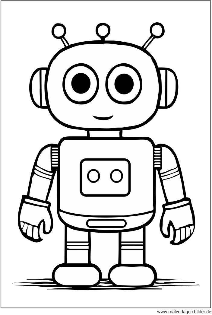 roboter-ausmalvorlage-fuer-kinder