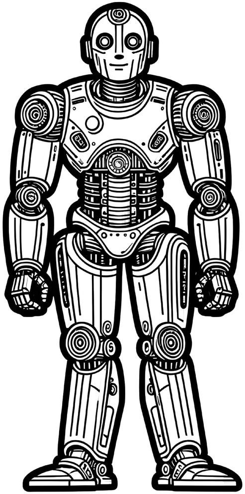 roboter-ausmalvorlage-kreatives-ausmalen