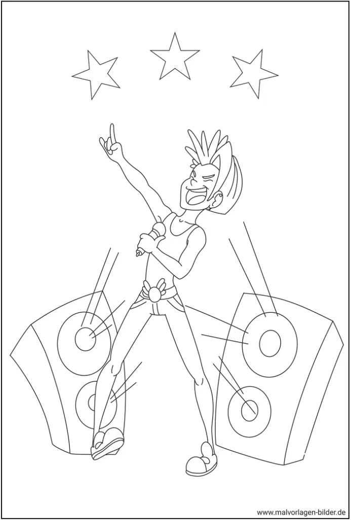 rockstar-ausmalbild-fuer-kinder