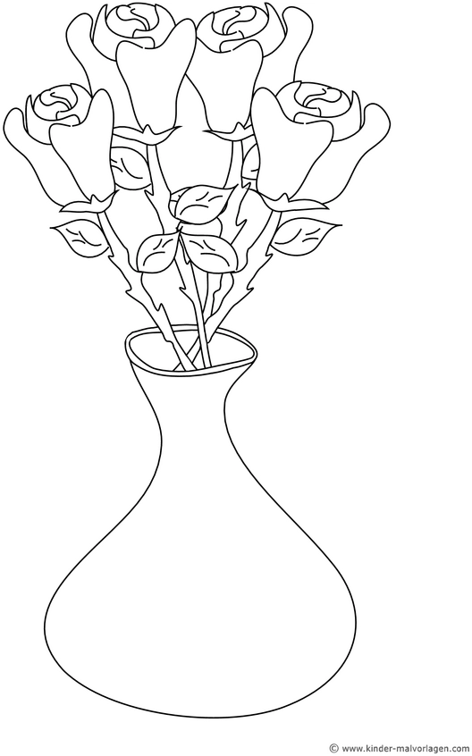 rosenstrauss-in-vase-ausmalvorlage