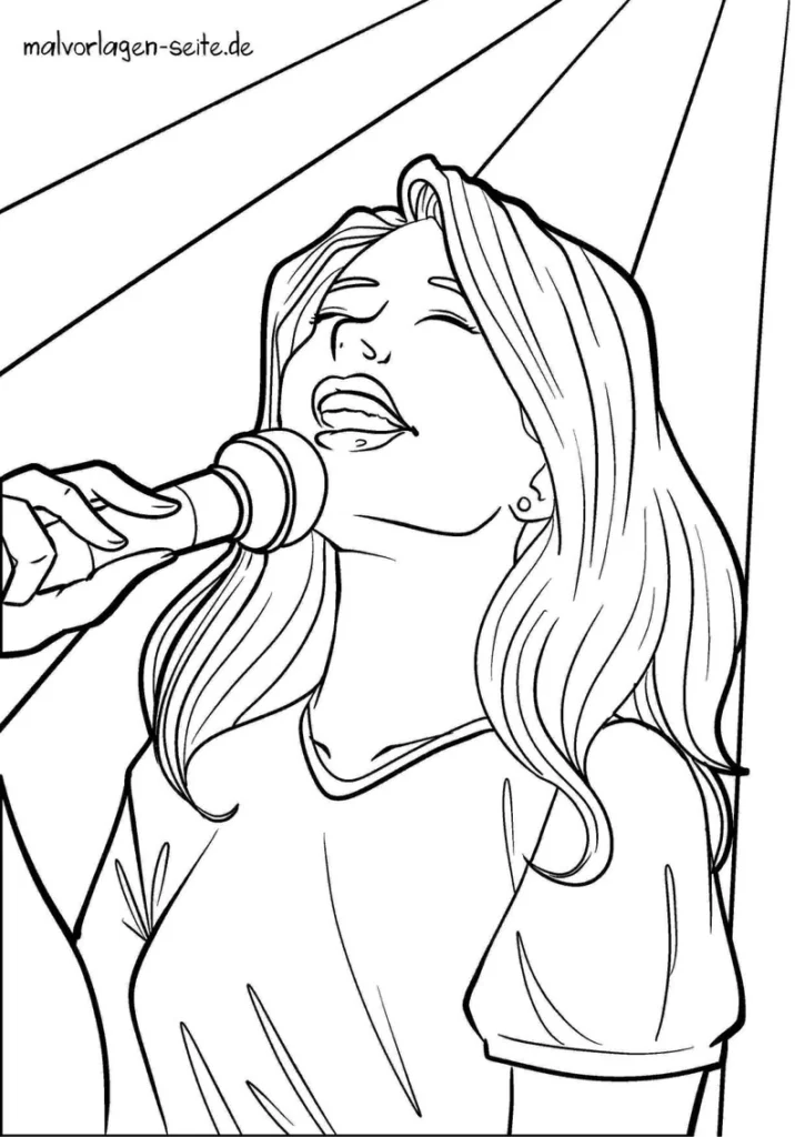 saengerin-mit-mikrofon-und-strahlen