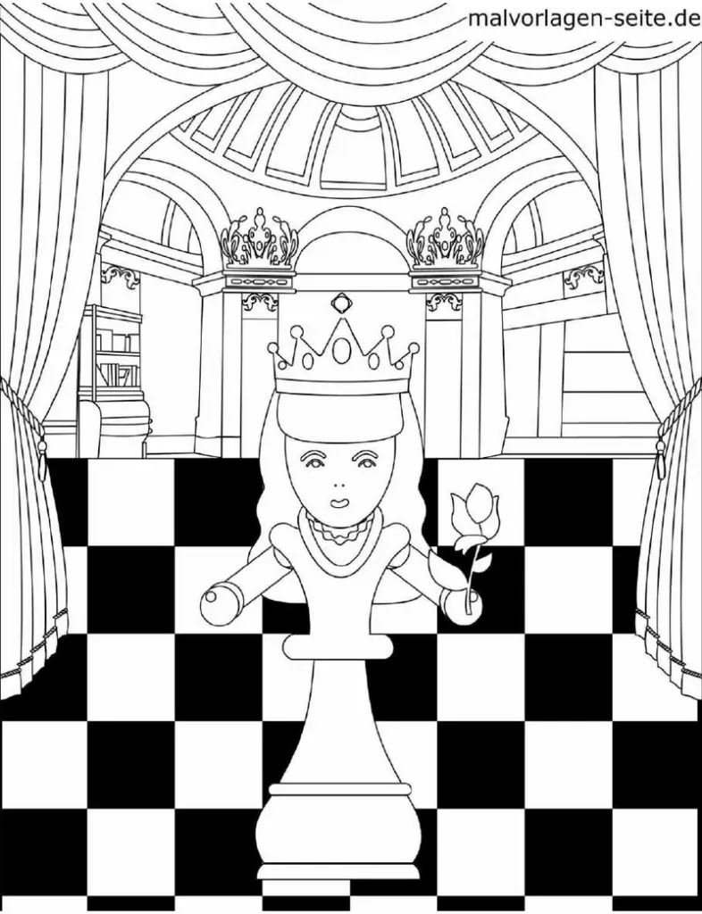 schach-dame-im-koeniglichen-setting