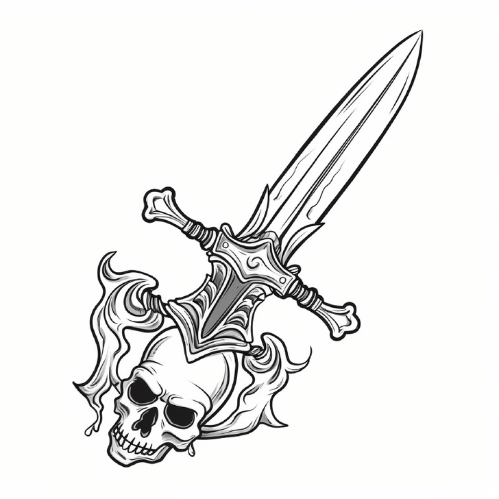 schädel-mit-piratenschwert-und-flammen