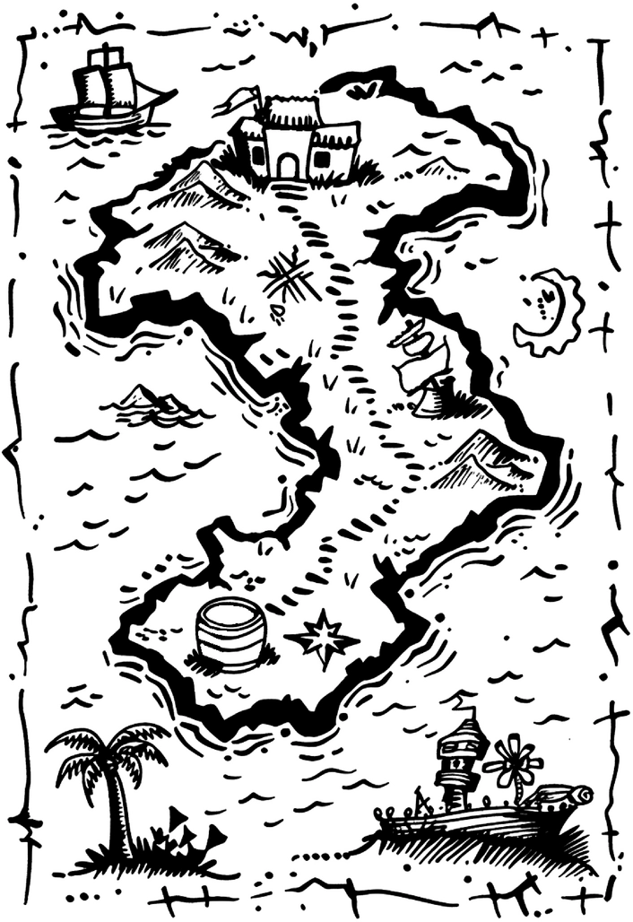 schatzkarte-malvorlage-abenteuer-erleben