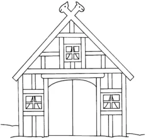 scheune-ausmalvorlage-fuer-kinder