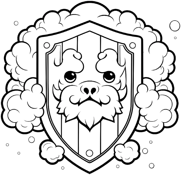 schild-mit-hund-und-wolken