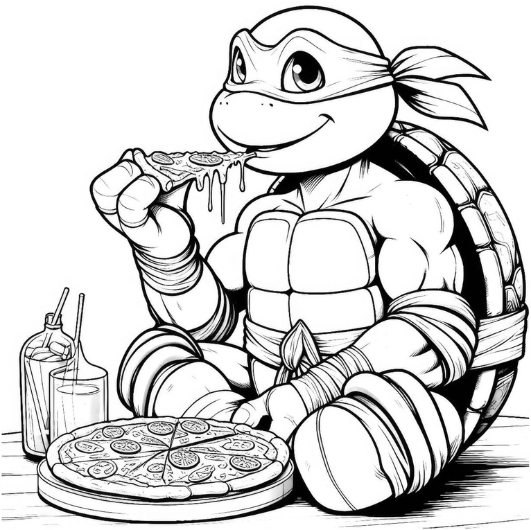 schildkroete-pizza-ausmalvorlage