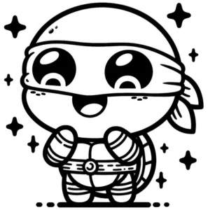 schildkroetenkrieger-mit-bandana-ausmalbild