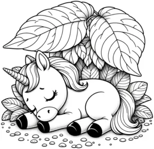 schlafendes-einhorn-malvorlage