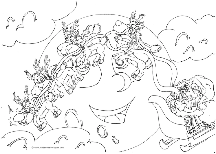 schlitten-des-weihnachtsmanns-mit-rentieren