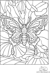 schmetterling-mit-blumen-ausmalvorlage
