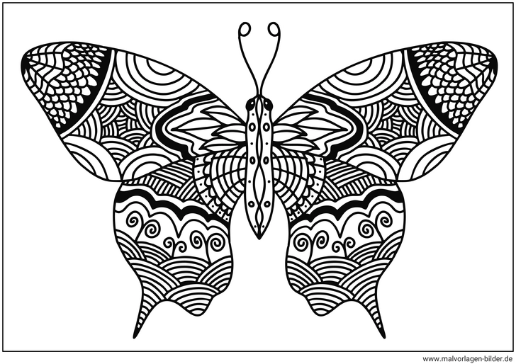 schmetterling-muster-ausmalbild-ideen