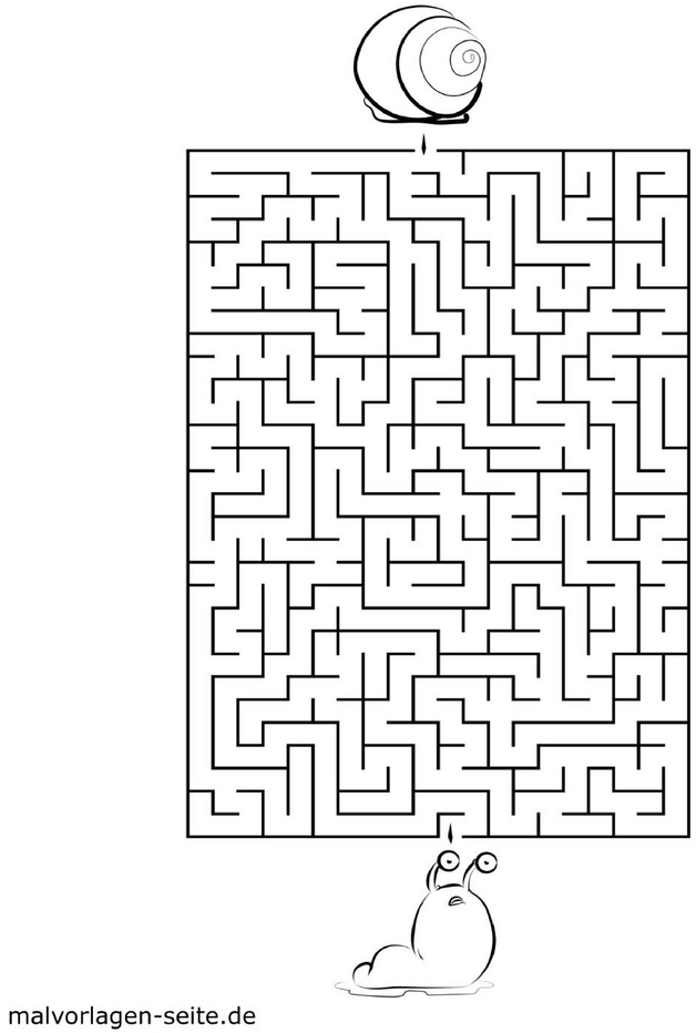 schnecke-im-labyrinth-ausmalvorlage