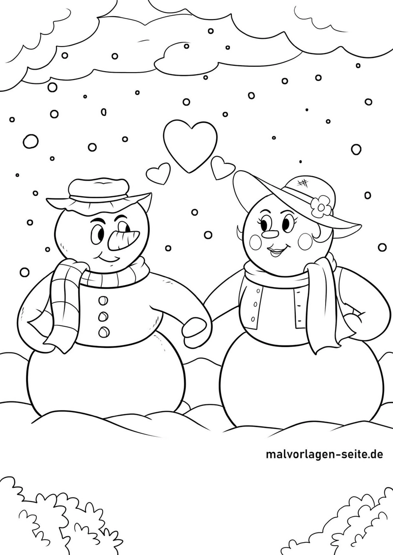 schneemaennchen-herzen-im-winter