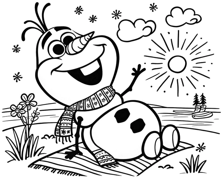 schneemann-mit-sonne-und-blumen