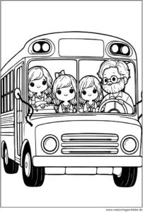 schulbus-mit-kindern-ausmalbild