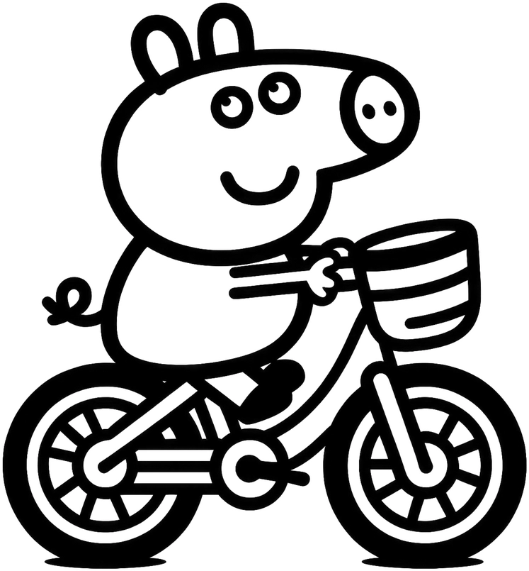schweinchen-auf-fahrrad-ausmalvorlage