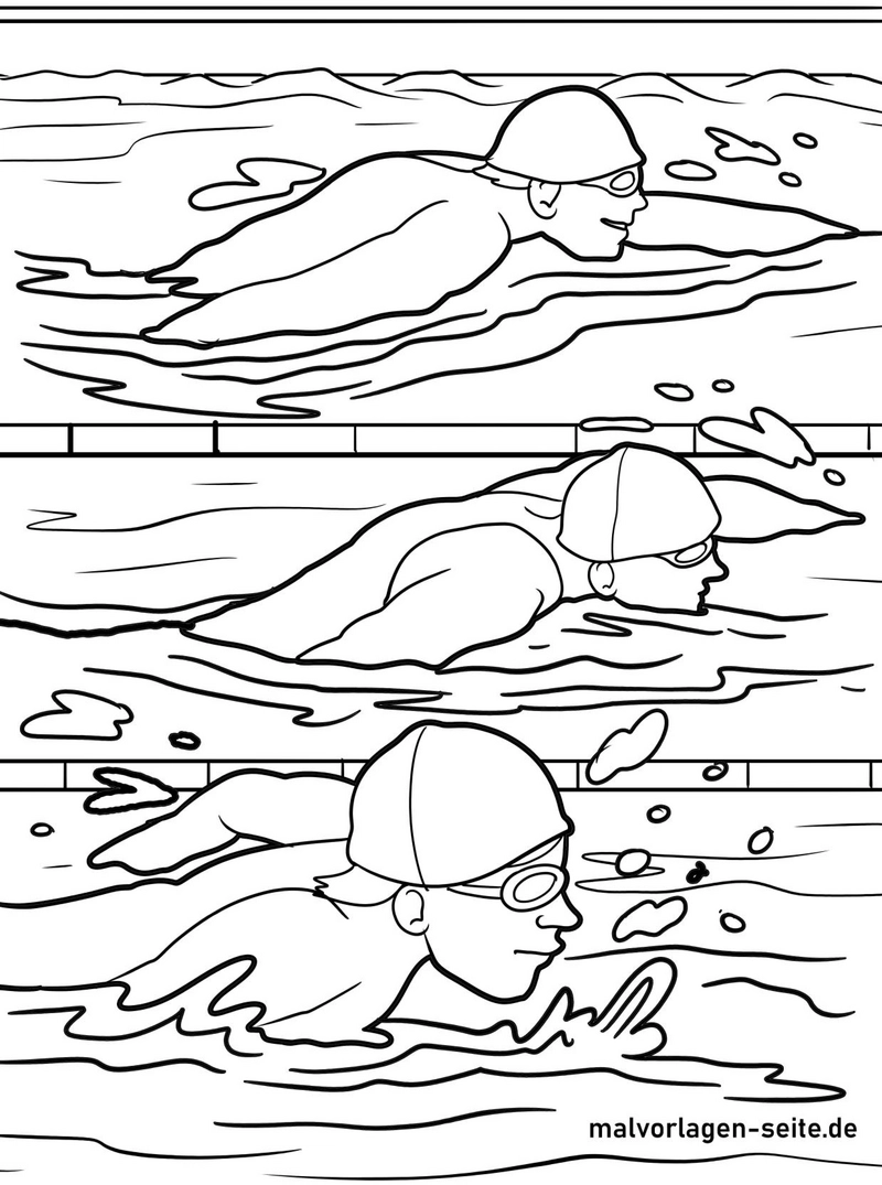 schwimmer-sport-ausmalvorlage