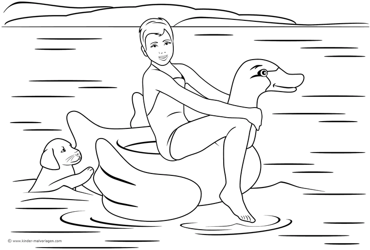 schwimmerin-auf-schwimmenden-schwan