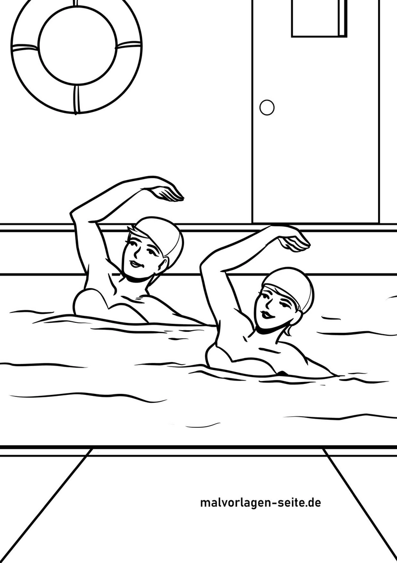 schwimmerinnen-synchron-im-pool-ausmalvorlage