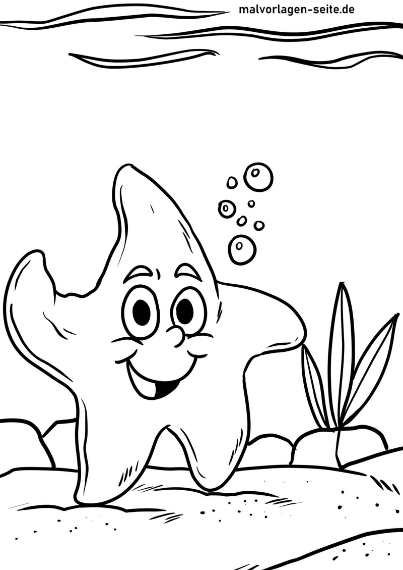 seestern-in-unterwasserlandschaft