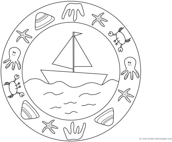 segelboot-mit-meeresbewohnern-ausmalvorlage