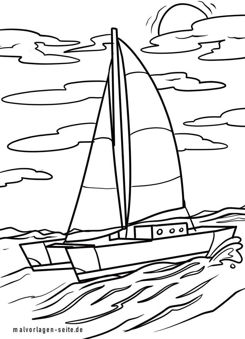 segelschiff-am-meer-ausmalvorlage