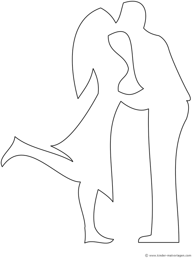 silhouette-eines-paares-beim-kussen-malvorlage