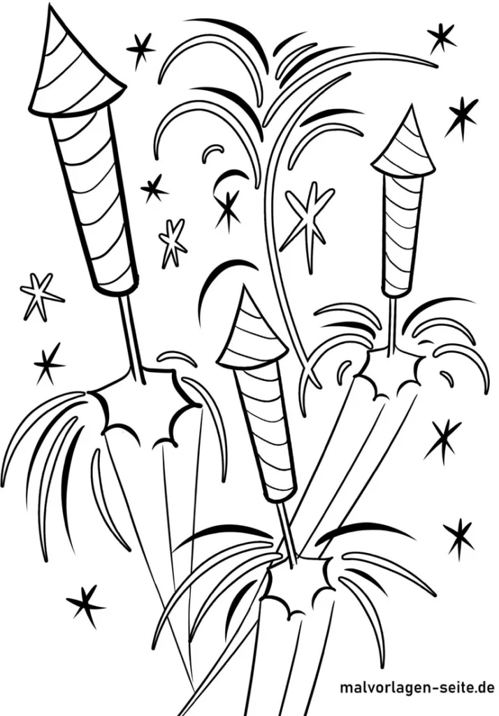 silvester-feuerwerk-malvorlage