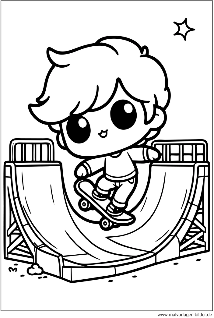 skateboarder-auf-rampe-ausmalbild