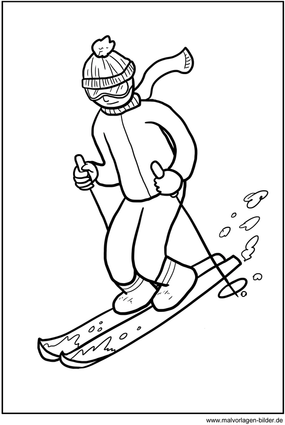 skifahrer-im-winter-malen