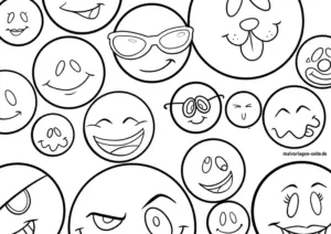 smiley-gesichter-ausmalvorlage